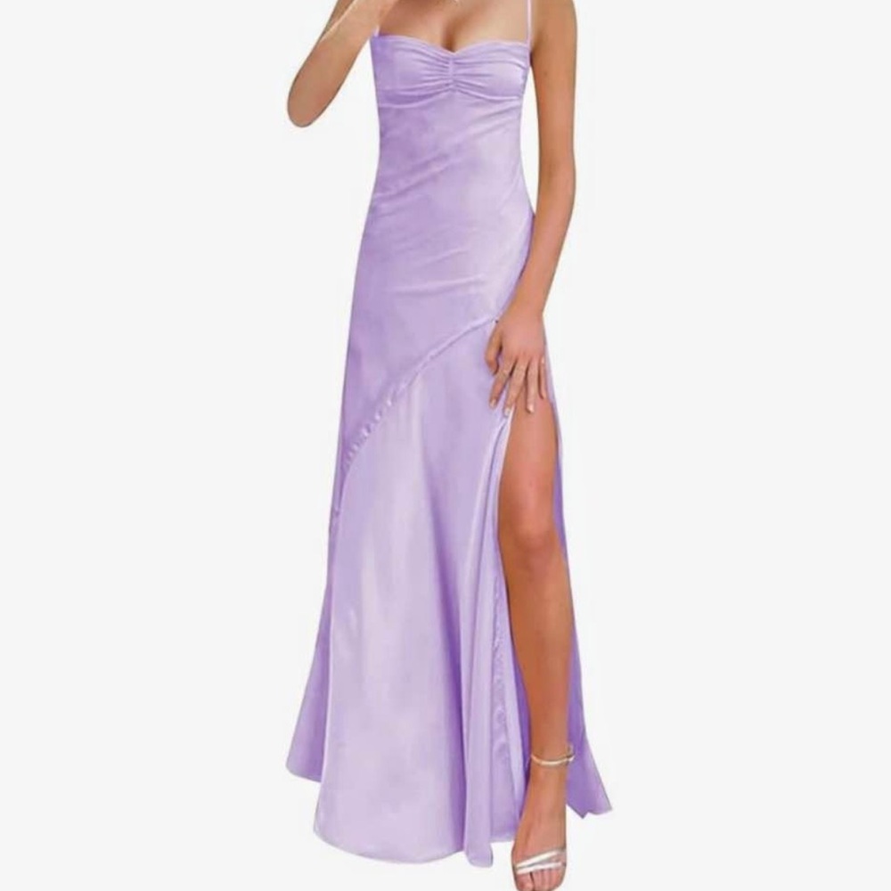 Elegant Lavender Evening Gown
